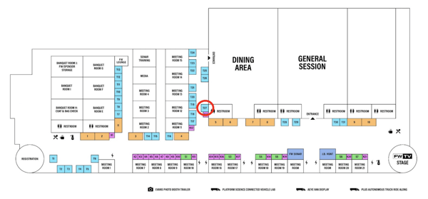 Exhibit Hall Map Metafora is T27 